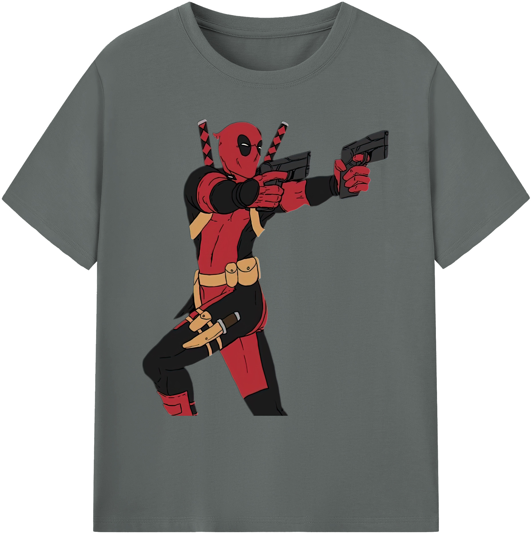 （画像用） Deadpool デッドプール 綿100％ メンズ半袖Tシャツ｜肌触りやわらか＆通気性